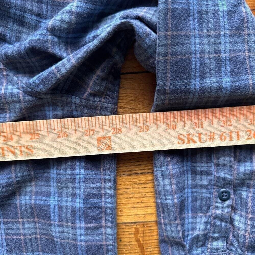 REI Co Op Organic Cotton Plaid Flannel Bttn Down Shirt Outdoor Hiking XXL - Picture 4 of 6
